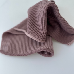 Knitted Dishcloth – Ripple – Elderberry