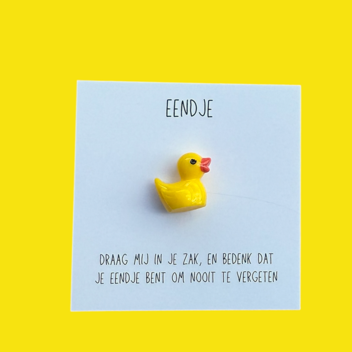 Funny gift card duckling