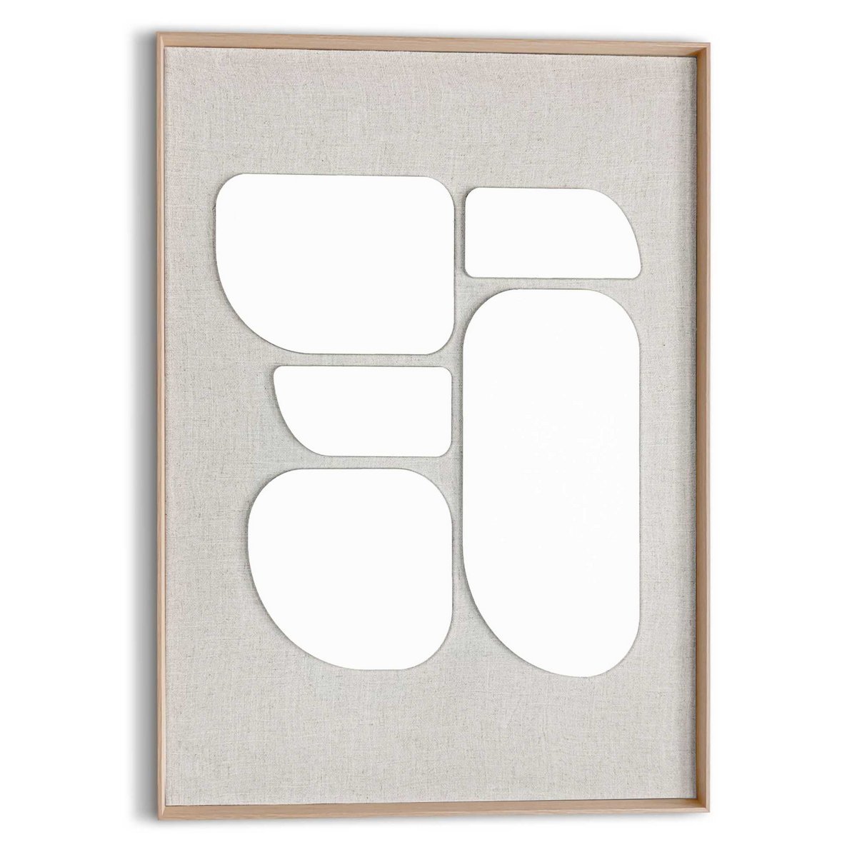 Gemälde 3D Art Relief Art White in Balance 70x50