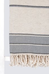 Silver 100cm x 180cm 50% Linen - 50% Cotton