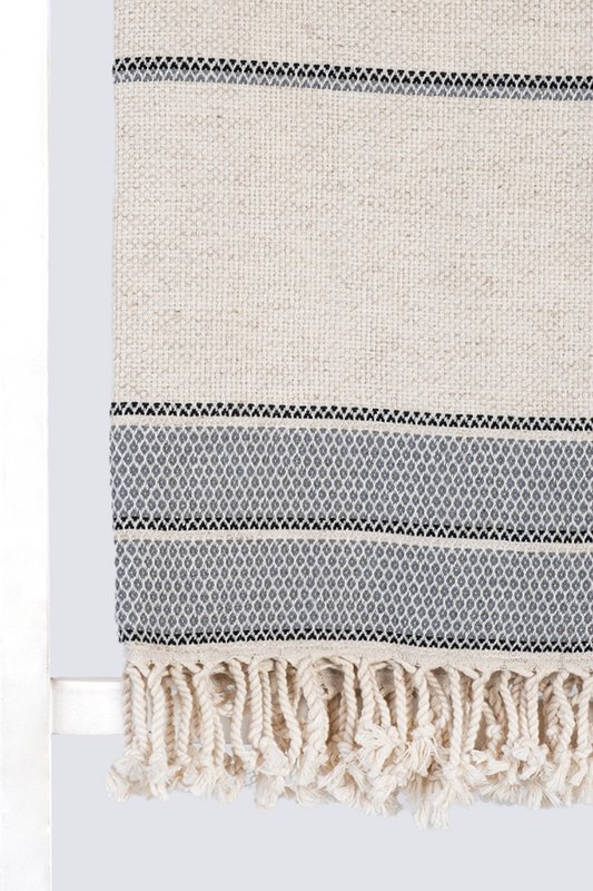Silver 100cm x 180cm 50% Linen - 50% Cotton