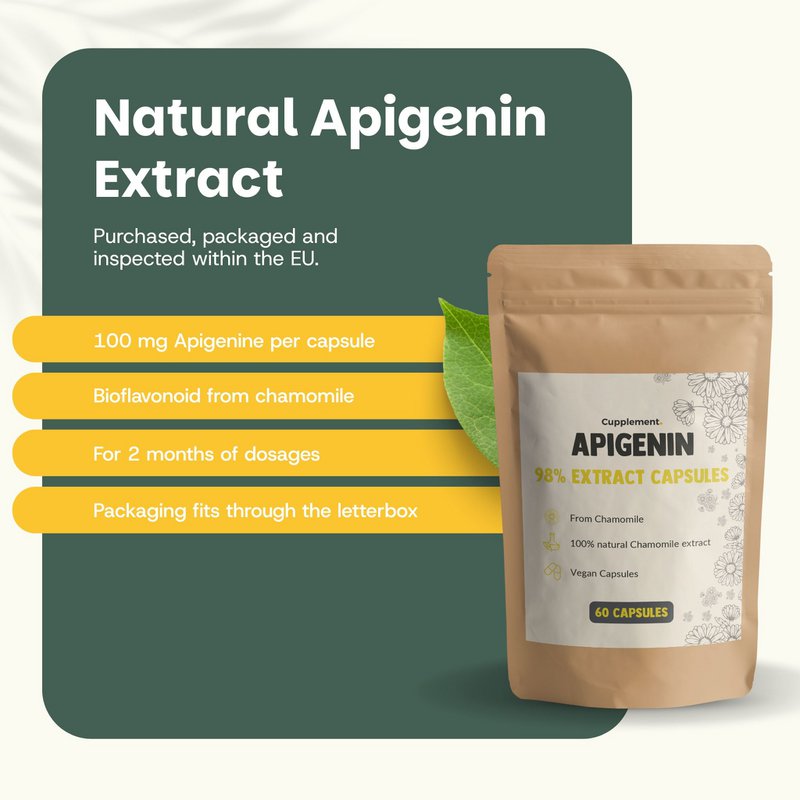 Apigenin ekstrakt kapsler 100 mg - 60 kapsler