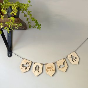 Welkom Sint & Piet | houten slinger