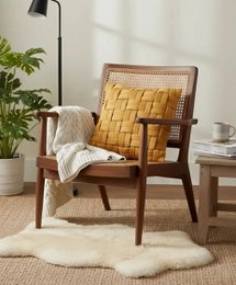 Kurvstrik premium – Pudebetræk / Kussenhoes – Flettet stof – 45×45 cm – Urbane Hide