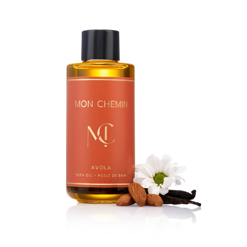 Mon Chemin® Luxury Bath Oil | Avola | Almond & Vanilla | Argan, Camellia & Baobab