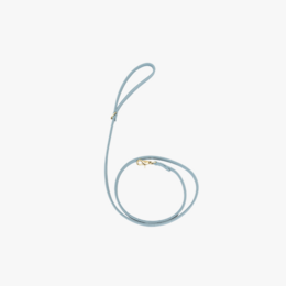 Dog leash with brass finish - Classic - Light Blue