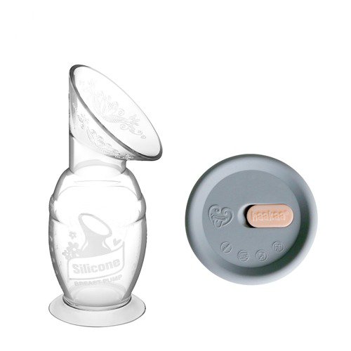 Haakaa 100% Natural Silicone Milk Collector 150ml + Gray Lid