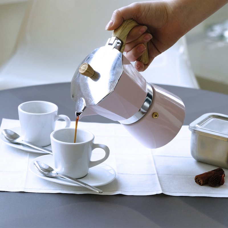Espresso maker VENEZIA, pink, 9 cups