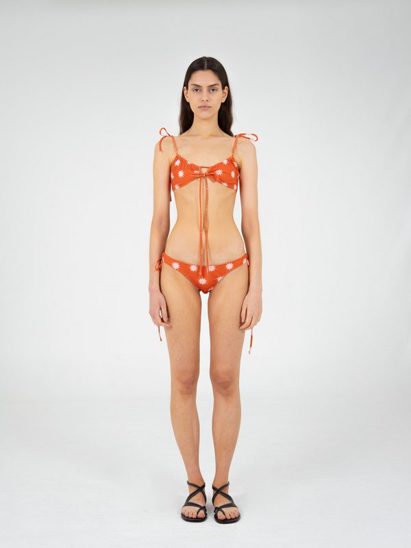 Bas de bikini imprimé soleil Illusion