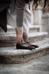 Lederballerinas - Lotta - Schokoladenbraun 34-42