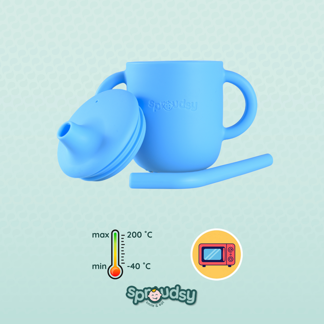 Taza de entrenamiento para bebé con pajita – Space