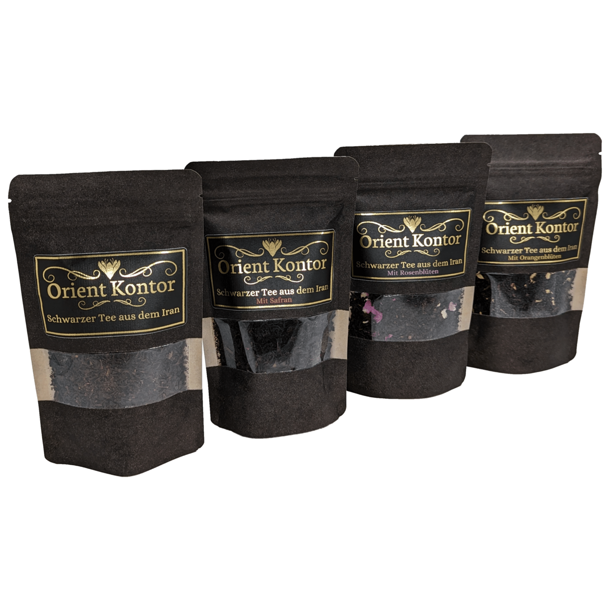 Té negro con pétalos de rosa