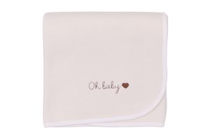 ORGANIC FLEECE BLANKET CREAM