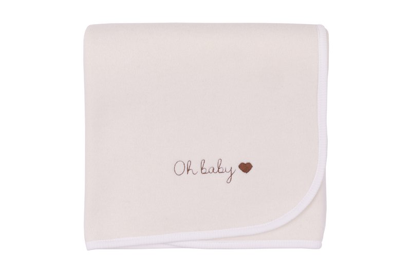 ORGANIC FLEECE BLANKET CREAM