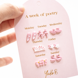 Nouveauté ! Boucles d'oreilles - Une Semaine de Poésie Danse Version Anglaise