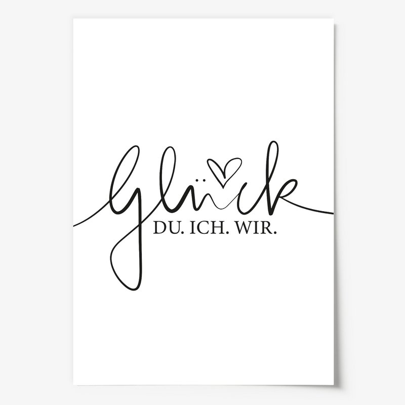 Poster: Glück - du, ich, wir