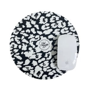Mousepad, Leopard, schwarz