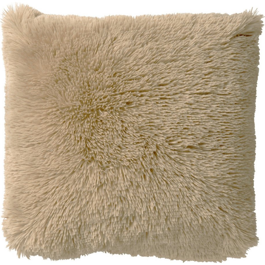 Dutch Decor FLUFFY - Decorative cushion 60x60 cm - Super soft - XL cushion - Pumice Stone - Beige