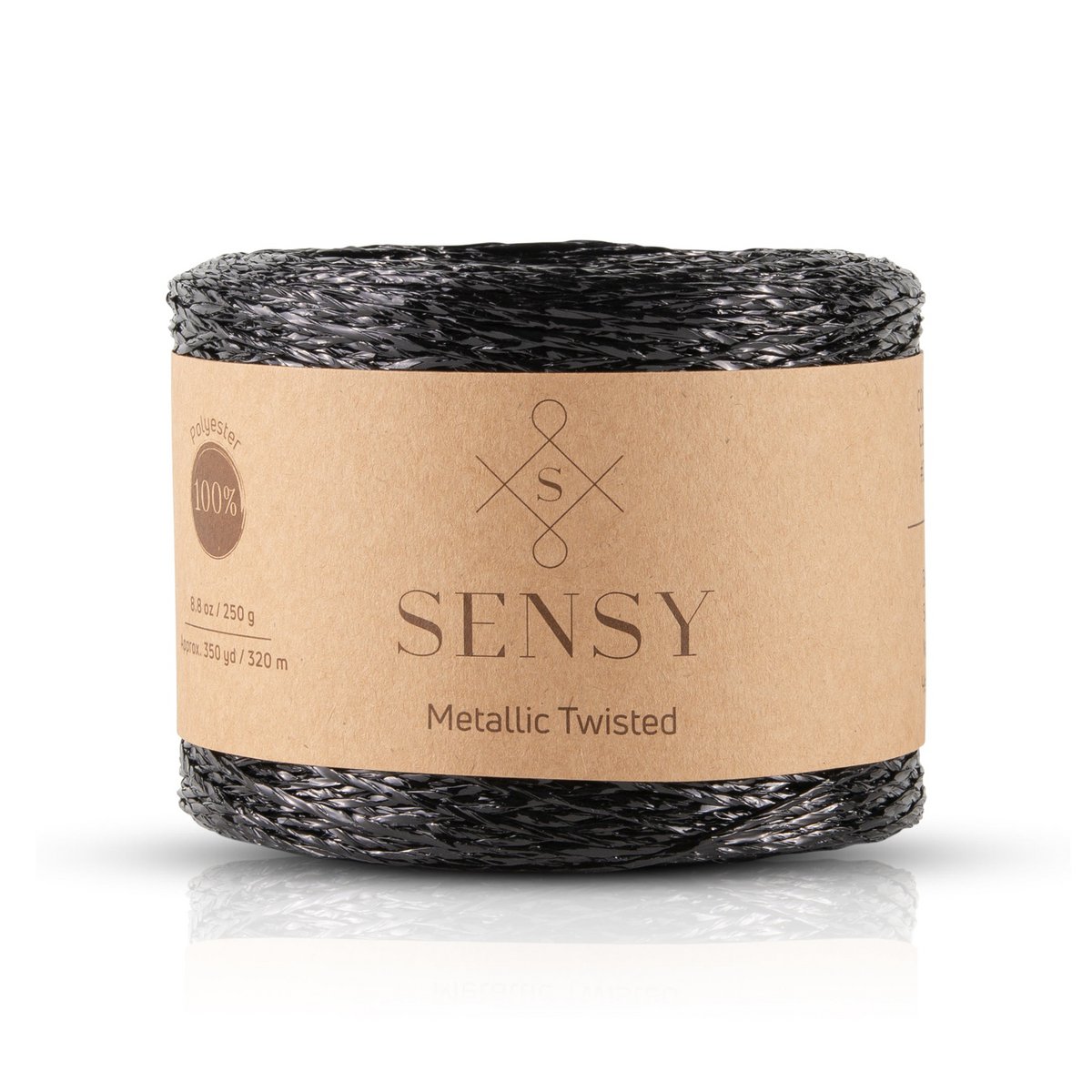 Sensy Premium 350 iarde % 100 filato ritorto metallizzato poliestere