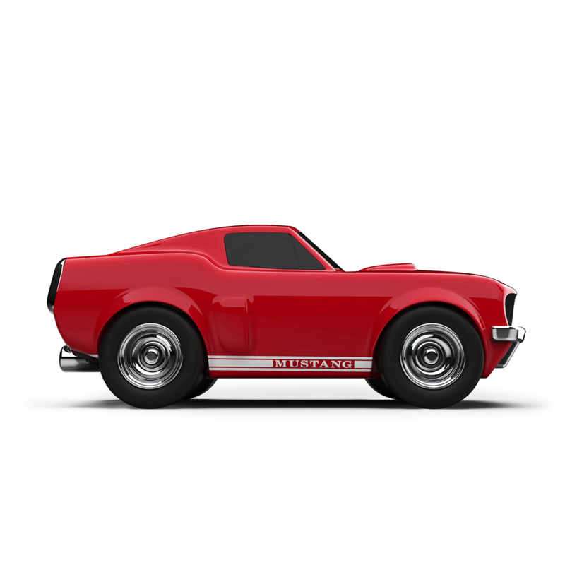 Lille racerbil Ford Mustang Rouge Toy Car