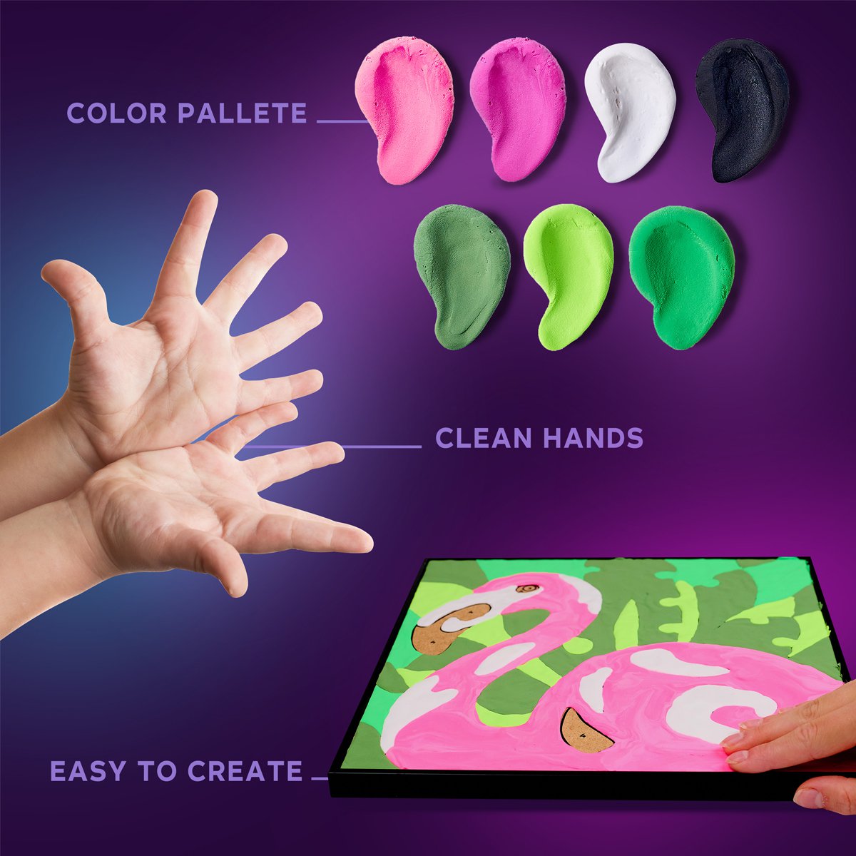 Okto Sensory Art Color By Numbers - Animals - Pink Flamingo