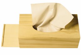 WOODEN TISSUE BOX 275X140X87