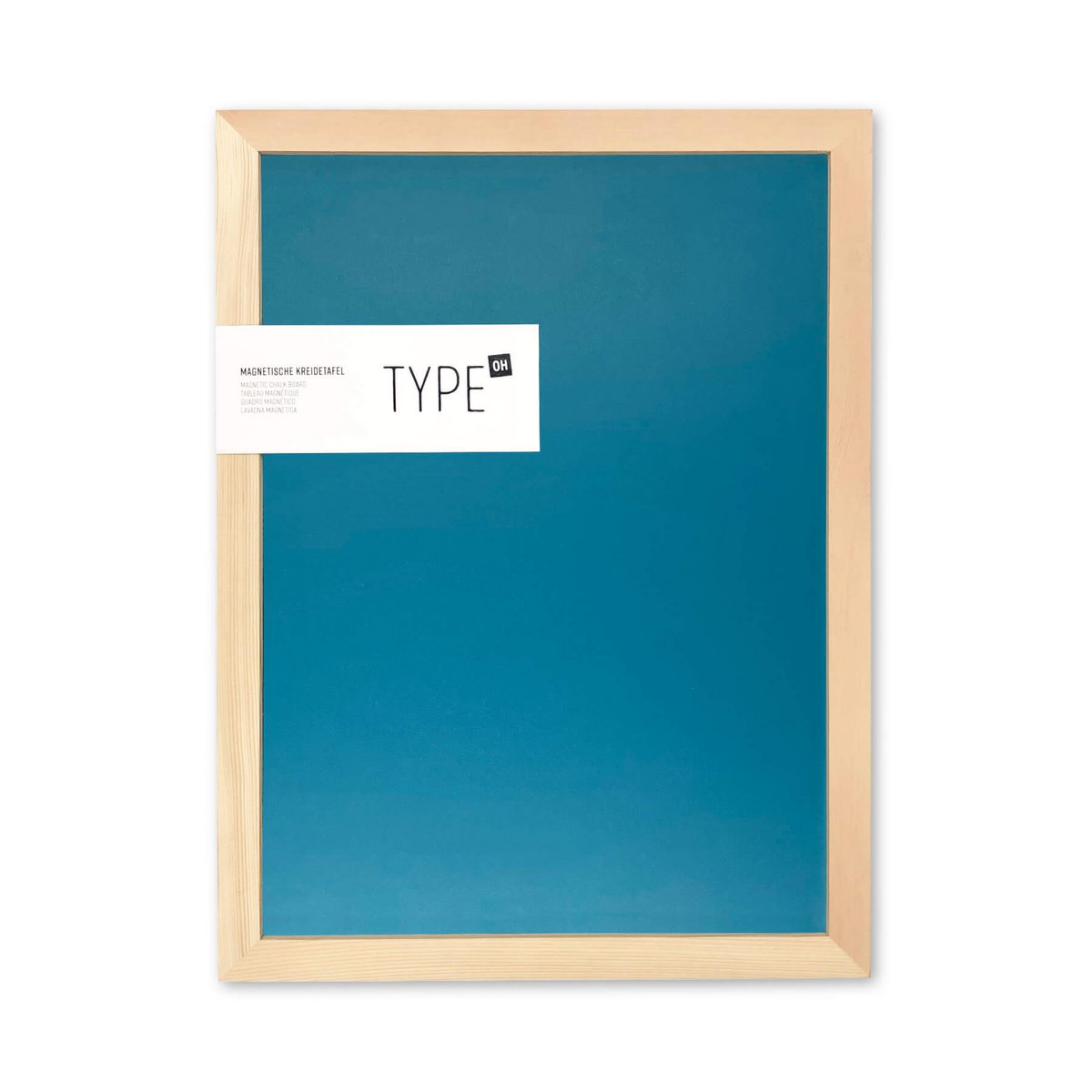 Magnetic chalk board with wooden frame (30x40cm)
