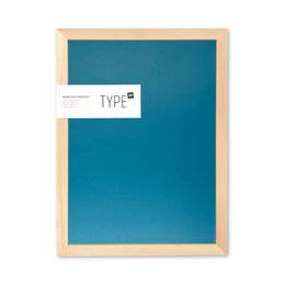 Magnetic chalk board with wooden frame (30x40cm)