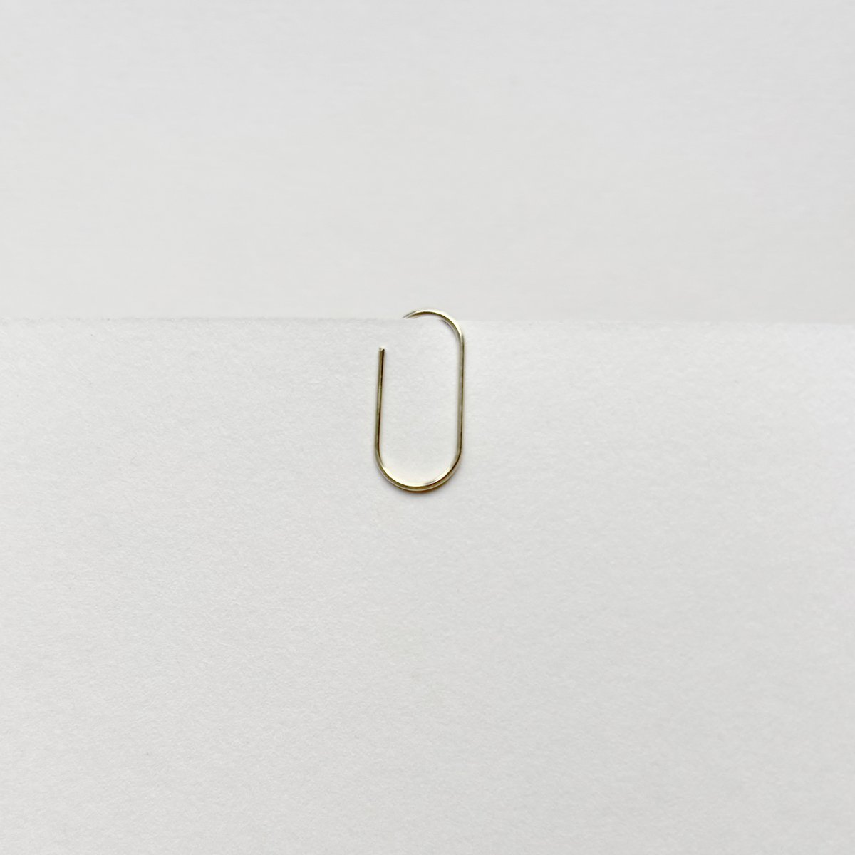 Bracket Heart Heart Clip Gold Metal Office Clip Paper Bracket (PU = 10 stuks)