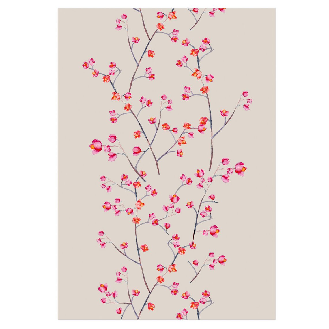 Kitchen Towel Branches Almond