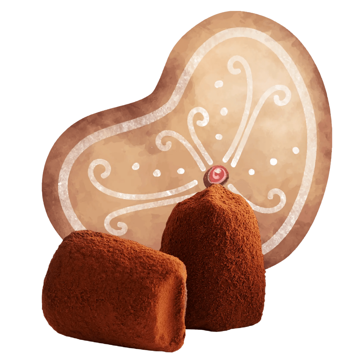 Truffes au chocolat en pain d'épice - en vrac