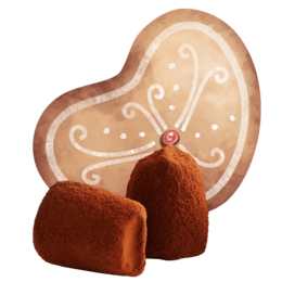 Truffes au chocolat en pain d'épice - en vrac