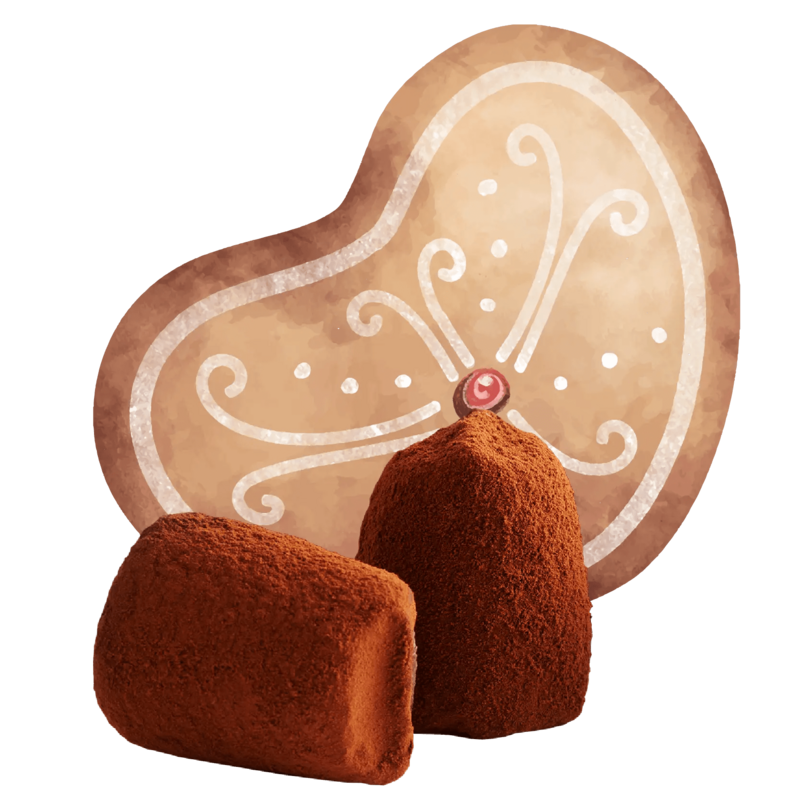 Truffes au chocolat en pain d'épice - en vrac