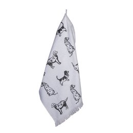 Gasttuch 40x66 cm weiß grauer Baumwollhundtoilettenhandtuch