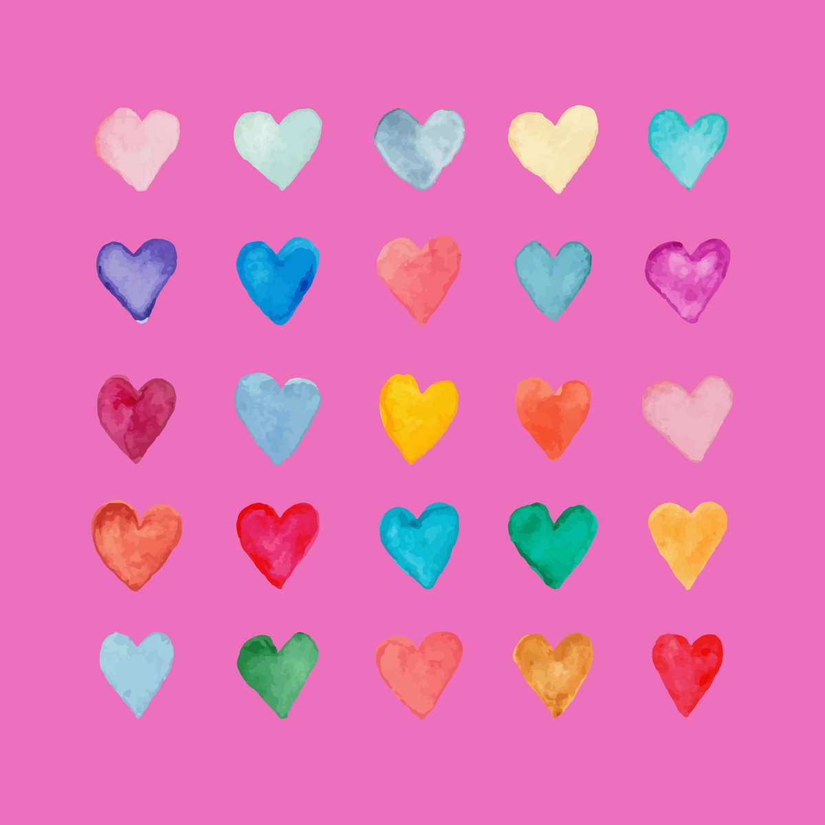 Forex Tile 10x10cm - Hearts - %2310330044