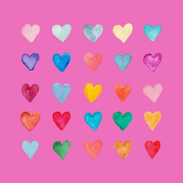 Forex Tile 10x10cm - Hearts - %2310330044