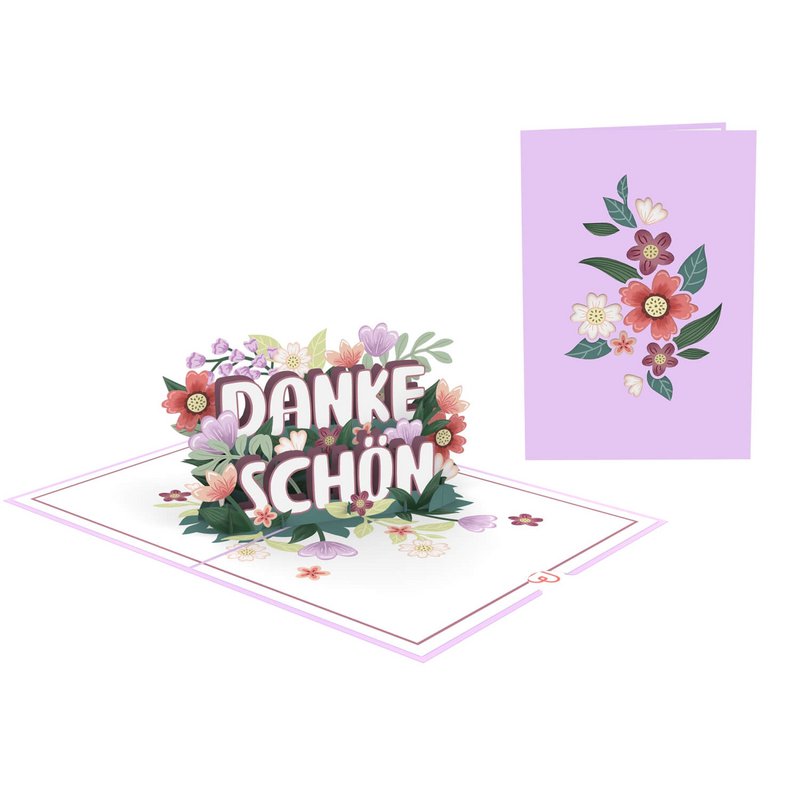 Bedankt pop-upkaart