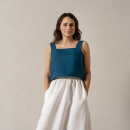 Krótki top w fartuszku Amiri