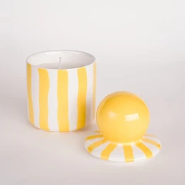 Vela con tapa Rayas – amarillo spiaggia