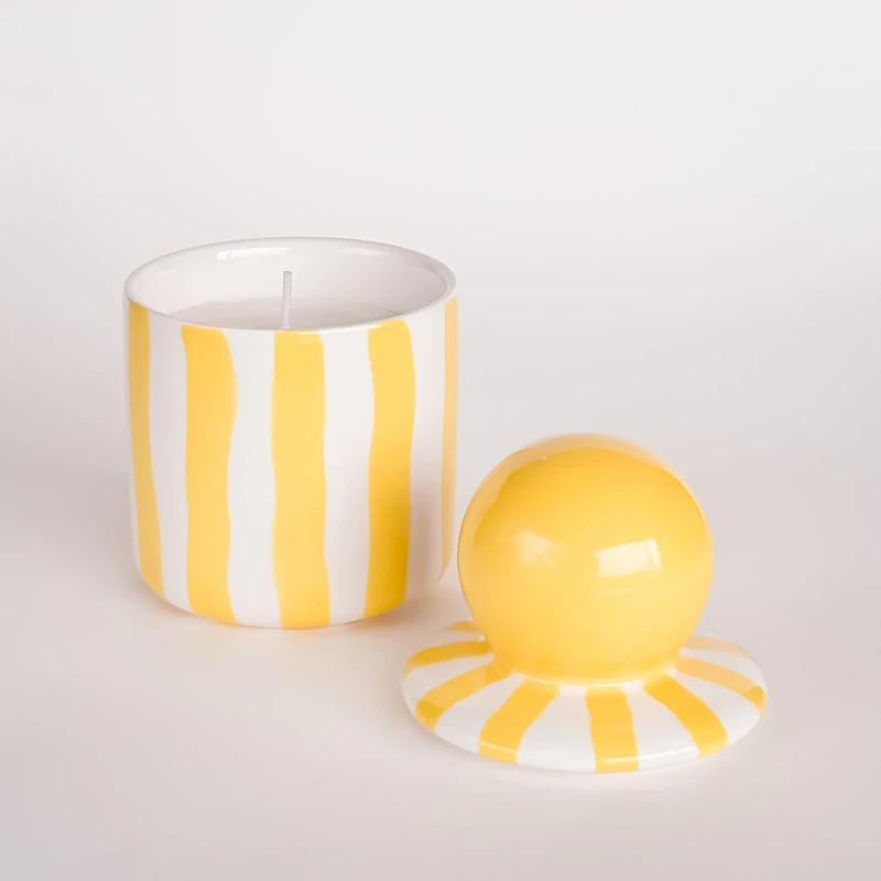 Vela con tapa Rayas – amarillo spiaggia
