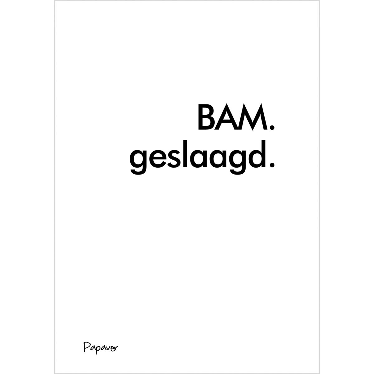 Geslaagd