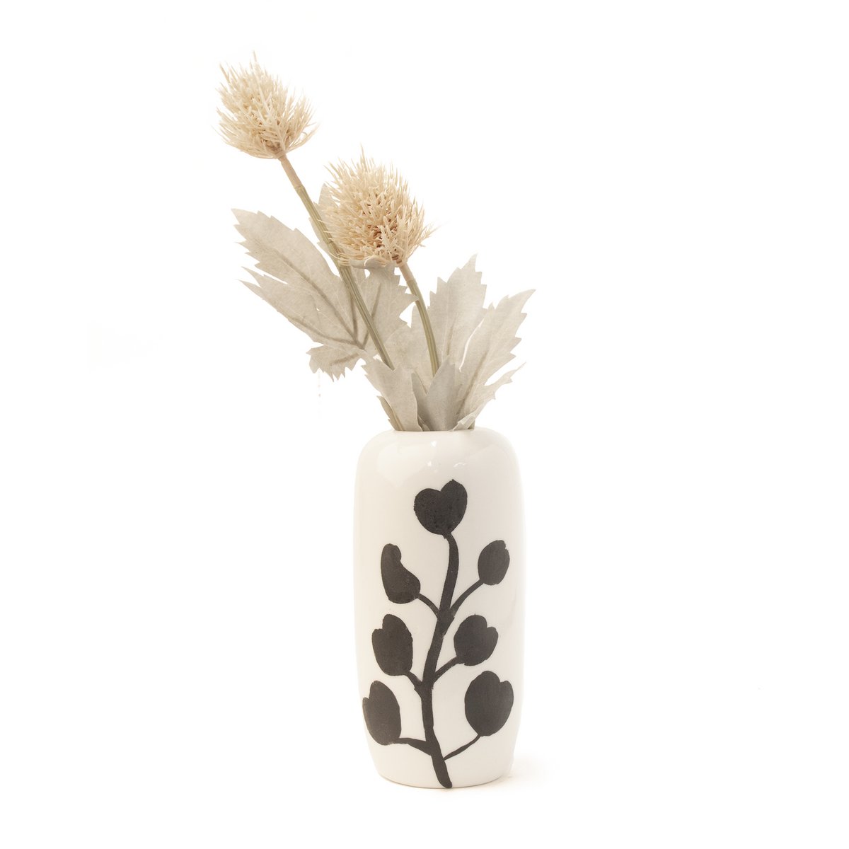SMALL WHITE CERAMIC VASE HF