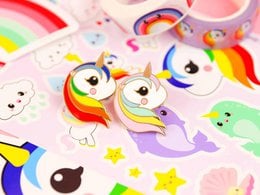 Pin Unicorn rainbow