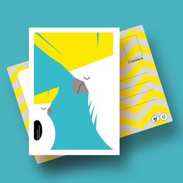 COCKATOO | FSC® postcards | Dutch Design