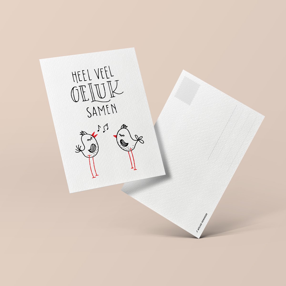 Ansichtkaart | Heel veel geluk samen