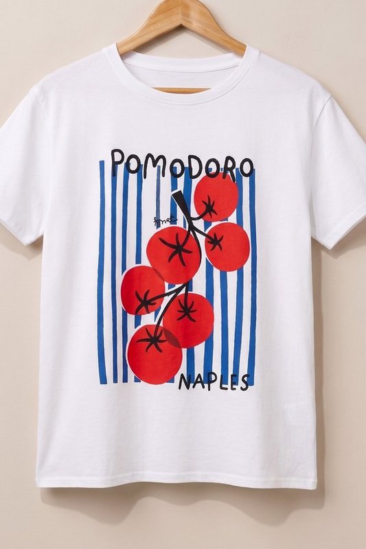 T-SHIRT IMPRIME TOMAT I26188-022