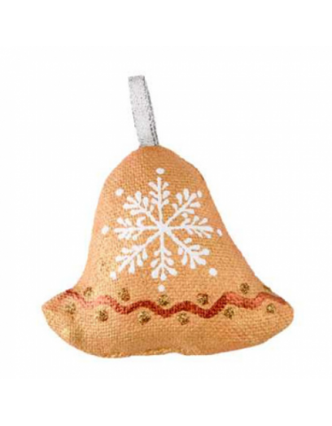 Bell with snowflakes golden