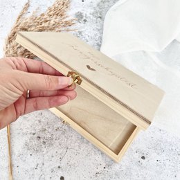 Mi prueba de embarazo - caja de madera
