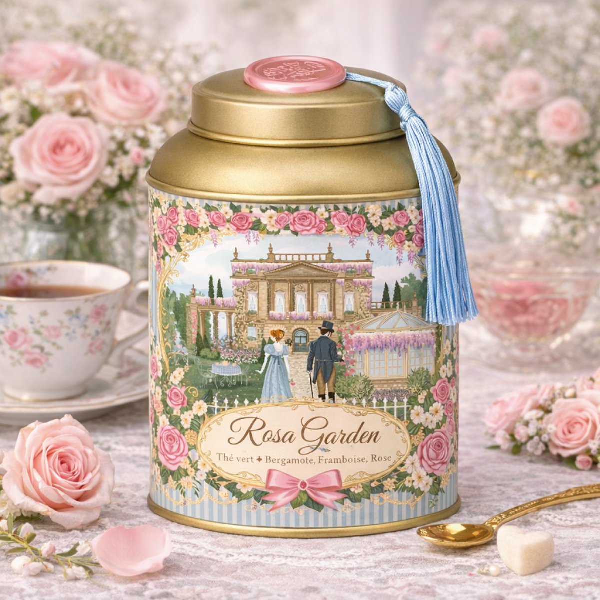 Editionskollektion – Thé vert Rosa garden – Bridgerton
