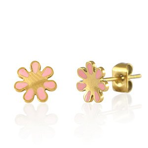 Earrings flower pink / Kids Collection